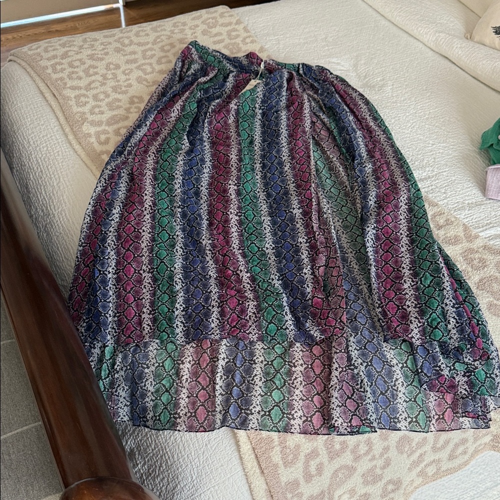 Caroline Constas Multicolor A-Line Skirt